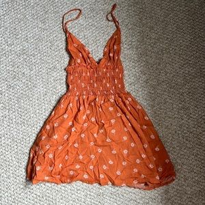 orange dress